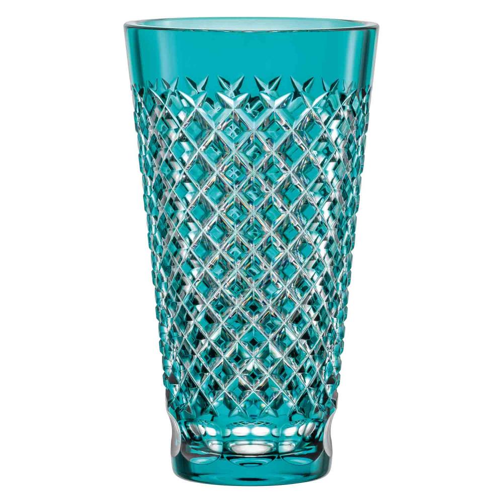 Vase Kristallglas Karo azur (28 cm)