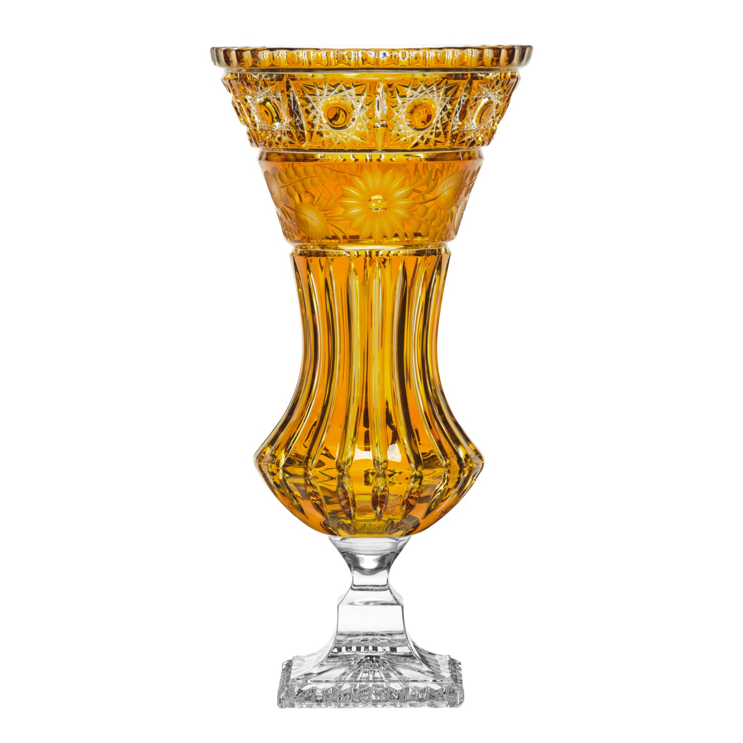 Vase Kristallglas Madlein amber (34 cm)
