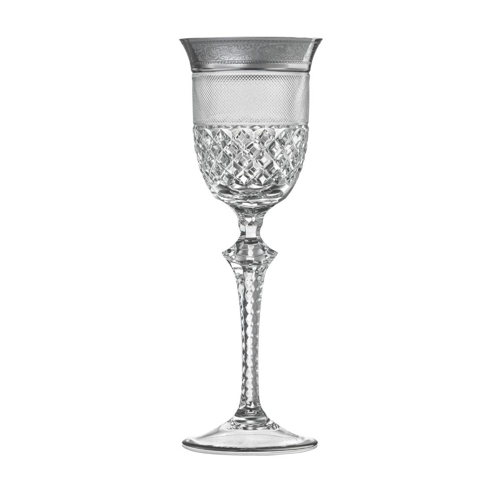 Weinglas Kristall Rococo Platin clear (23,5 cm)
