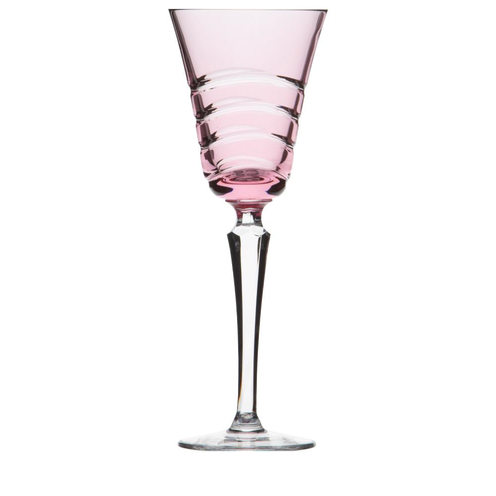 Rotweinglas Kristallglas Wave rosalin (24,8 cm)