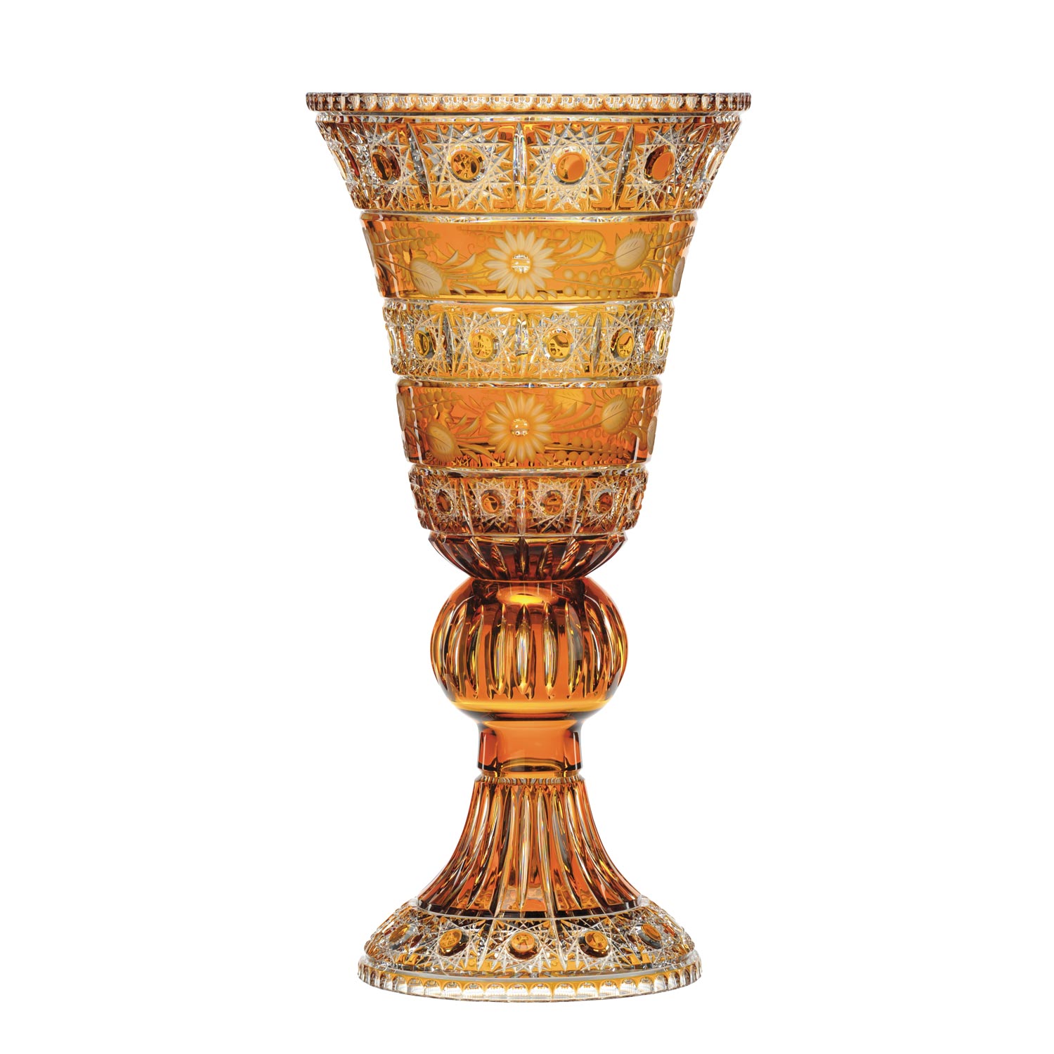 Vase Kristallglas Madlein amber (52 cm)