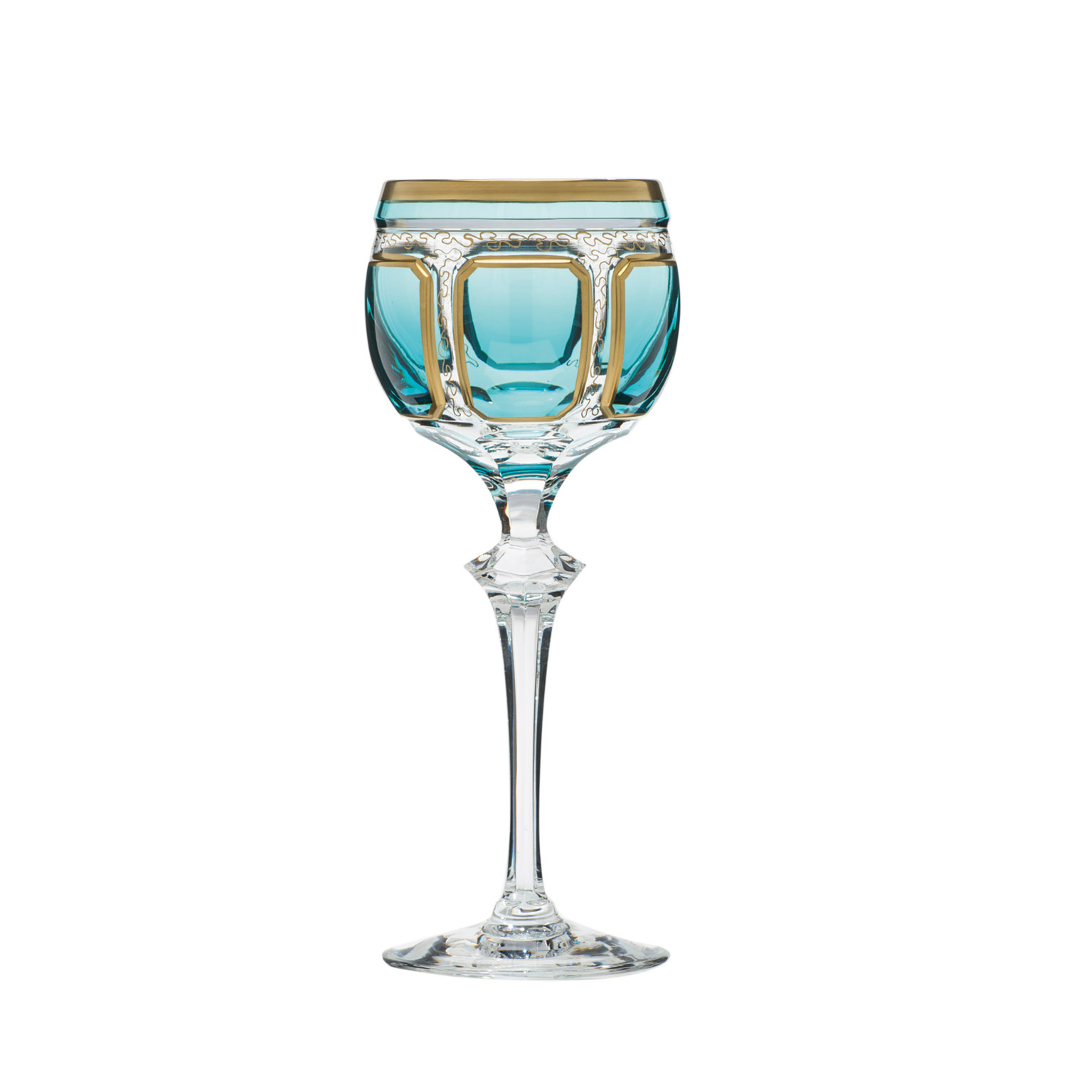 Weinglas Kristall Antike azur (21,5 cm)