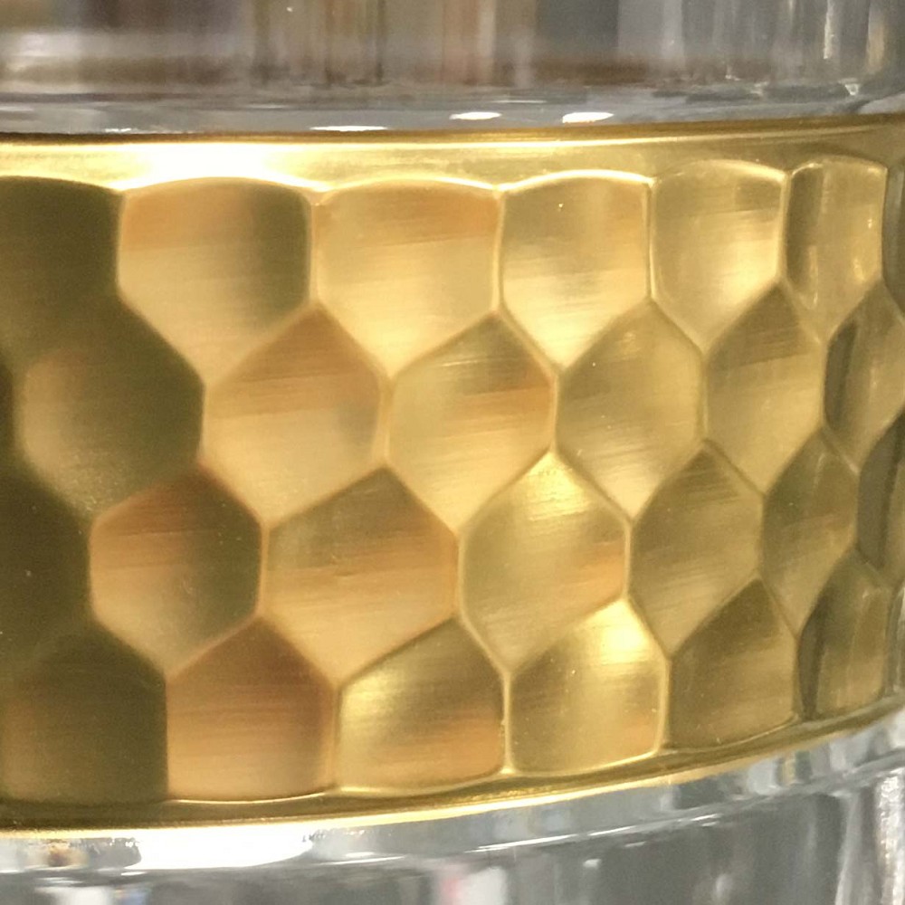 Whiskyglas Kristall Bloom Gold (9 cm)