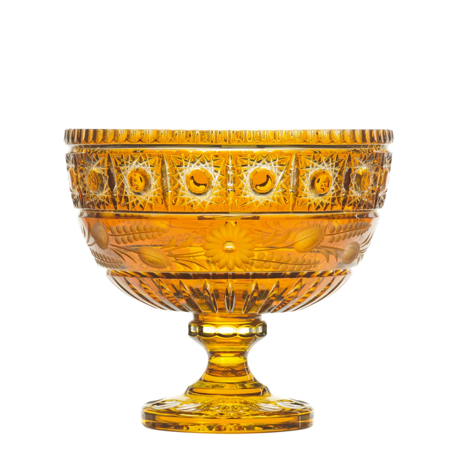 Schale Kristallglas Madlein amber (30cm)