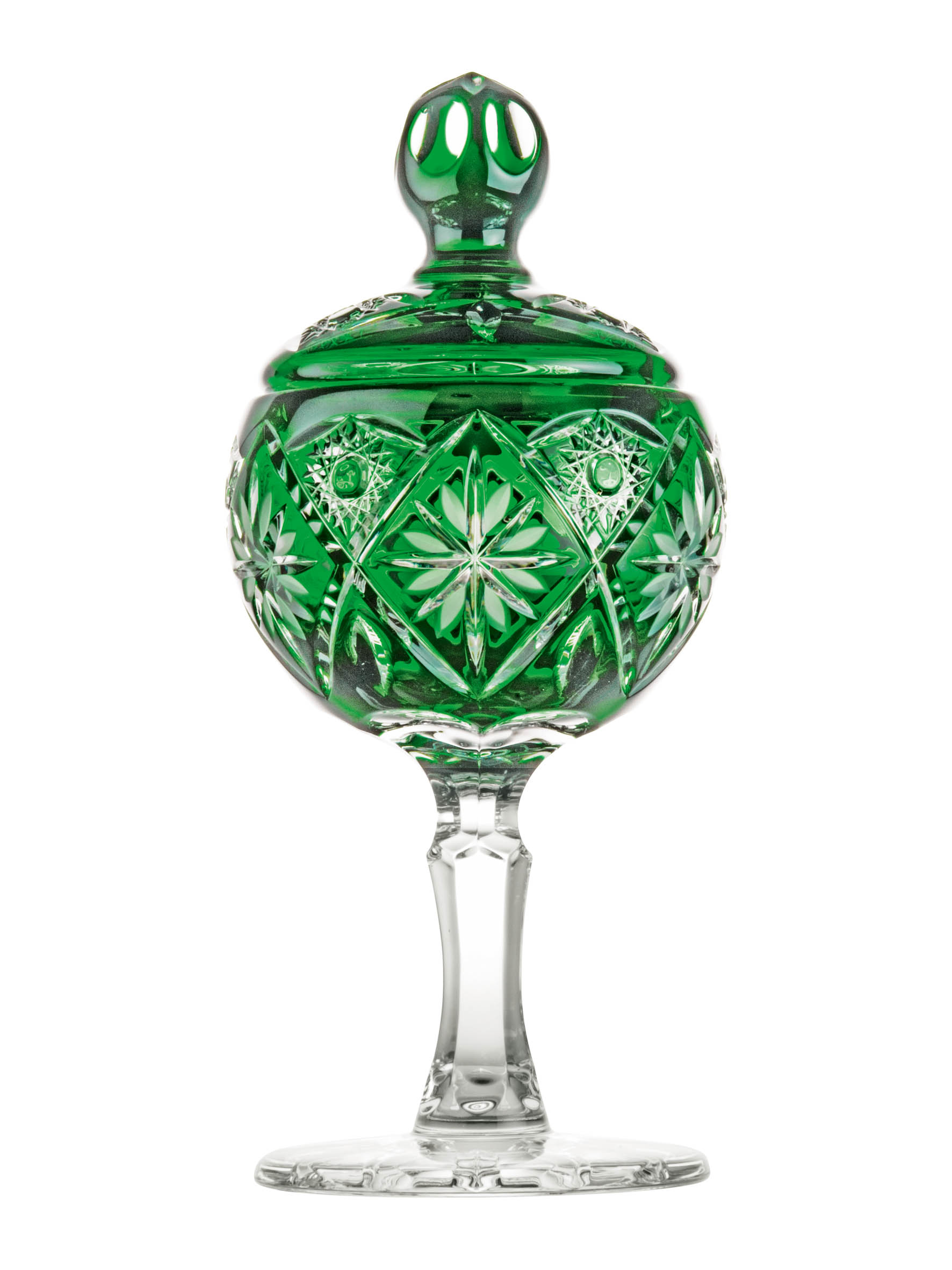 Pokal Kristallglas Nizza smaragd (36 cm)
