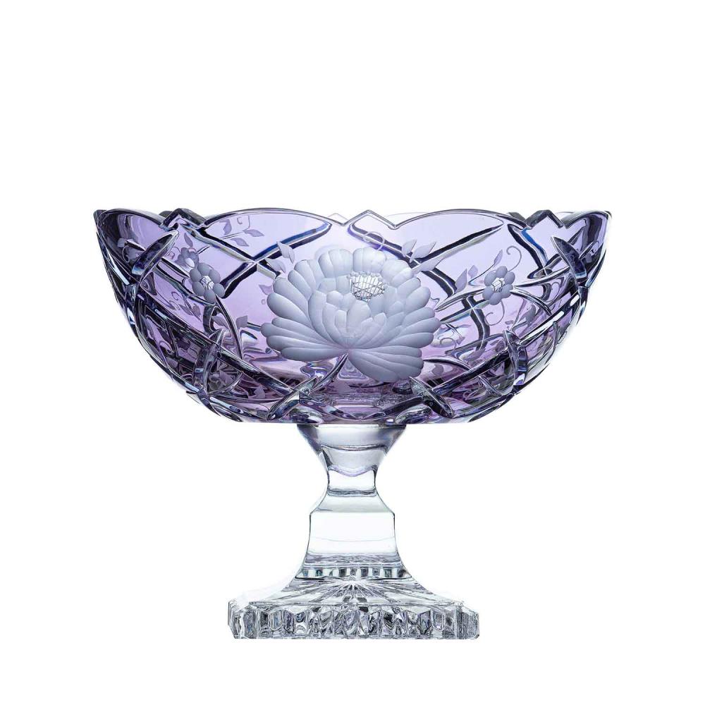 Schale Kristallglas Sunrose lavender (21 cm)