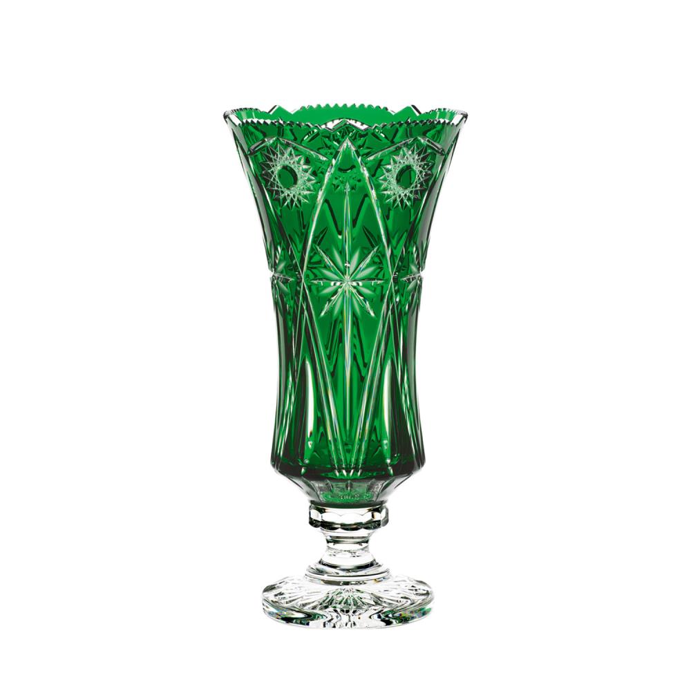 Vase Kristallglas Nizza smaragd (43 cm)