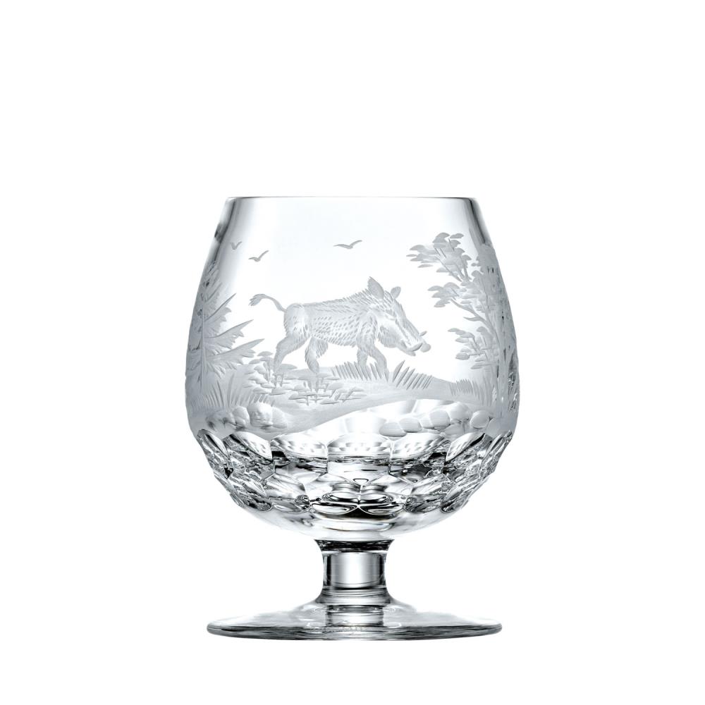 Cognacglas Kristall Jagd Wildschwein clear (10,6 cm)
