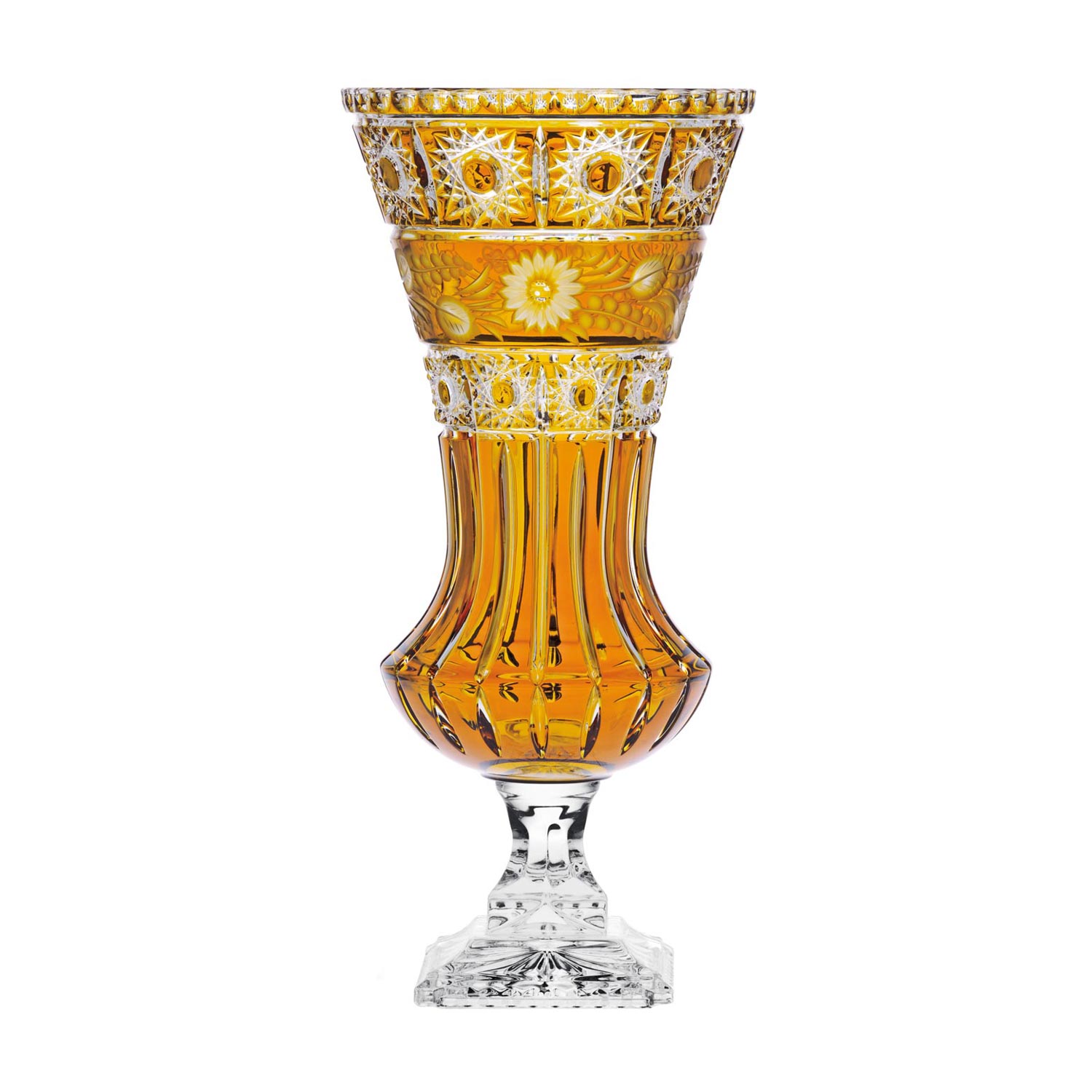 Vase Kristallglas Madlein amber (42 cm)