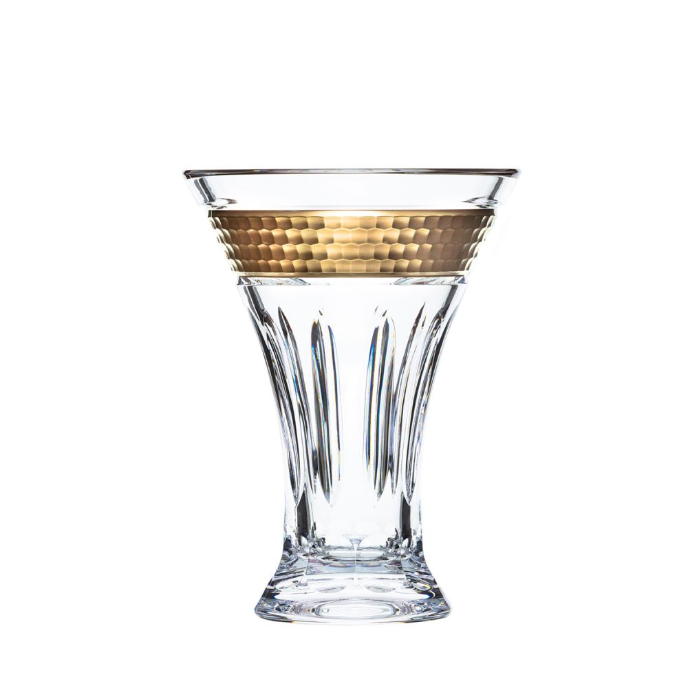 Vase Kristallglas Bloom-Gold clear (26 cm)