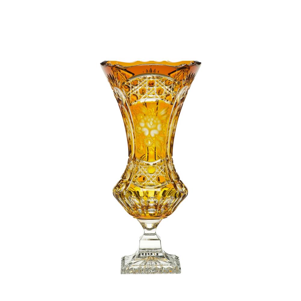 Vase Kristallglas Luxury amber (34 cm)
