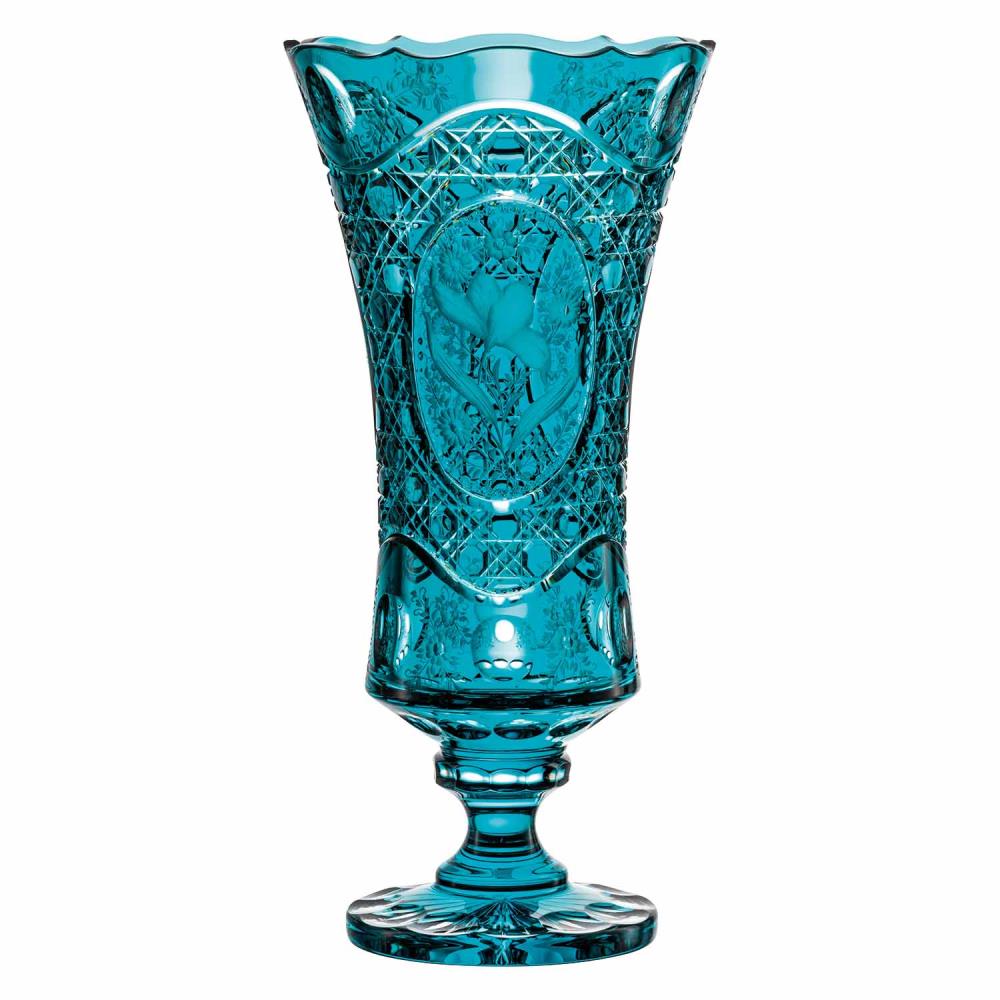 Vase Kristallglas Magicflower azur (43 cm)
