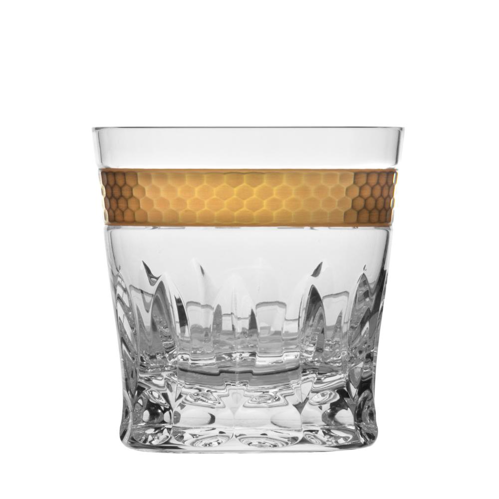 Whiskyglas Kristall Bloom Gold (9,5 cm) PREMIUM
