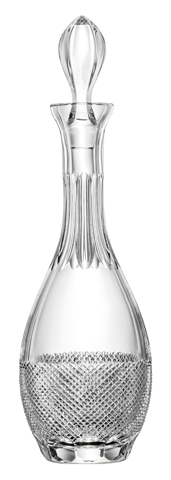 Wine decanter crystal Oxford Platinum rim clear (37,3 cm)